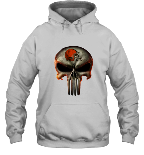 Cleveland Browns The Punisher Mashup Football Hoodie