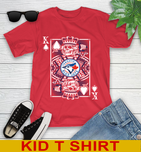 Toronto Blue Jays MLB Baseball The King Of Spades Death Cards Shirt Youth T-Shirt 11