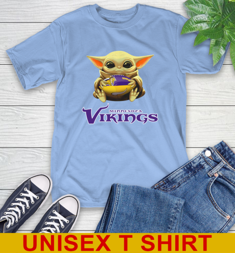 NFL Football Minnesota Vikings Baby Yoda Star Wars Shirt T-Shirt 11
