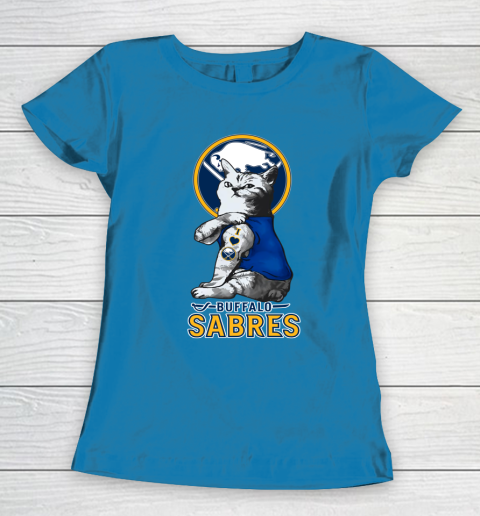 NHL My Cat Loves Buffalo Sabres Hockey Women's T-Shirt 6