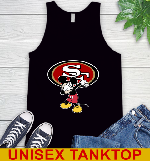 San Francisco 49ers NFL Football Dabbing Mickey Disney Sports Tank Top 2