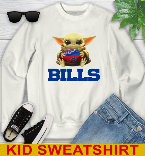 NFL Football Buffalo Bills Baby Yoda Star Wars Shirt Youth Sweatshirt