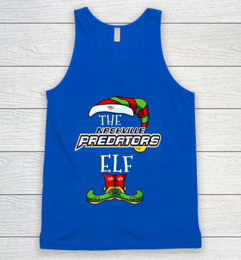 Nashville Predators Christmas ELF Funny NHL Tank Top 4