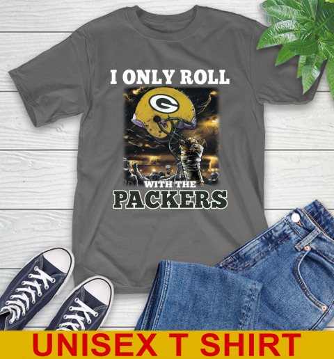 Green Bay Packers NFL Football I Only Roll With My Team Sports T-Shirt 10