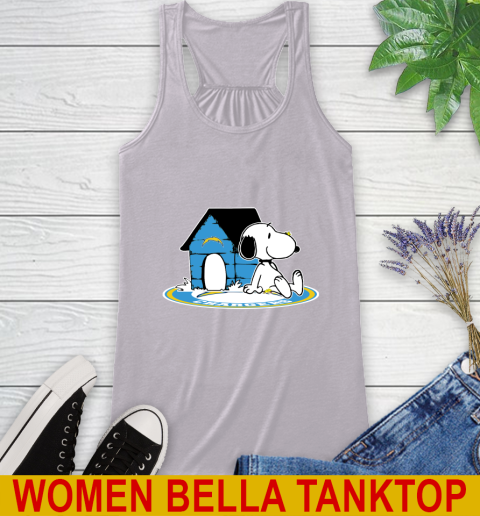 NFL Football Los Angeles Chargers Snoopy The Peanuts Movie Shirt Racerback Tank 5