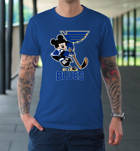 NHL St.Louis Blues Mickey Mouse Disney Hockey T-Shirt 7