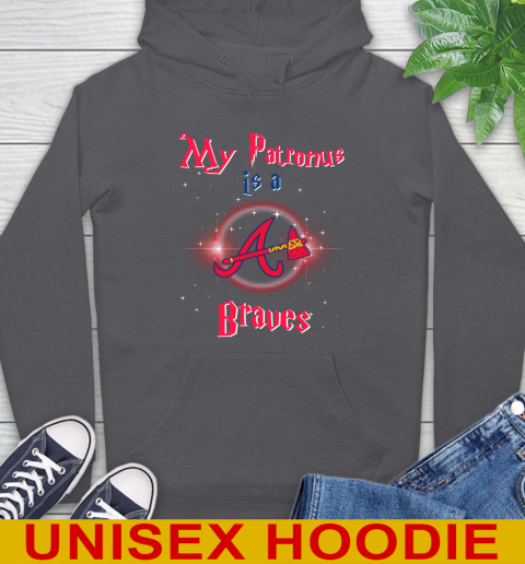 MLB Baseball Harry Potter My Patronus Is A Atlanta Braves Hoodie 7