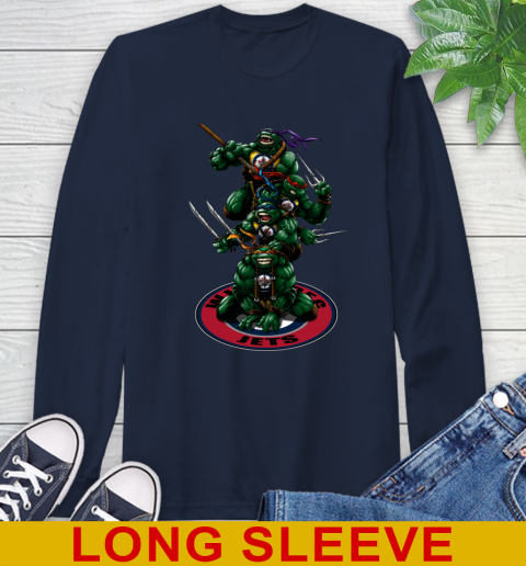 NHL Hockey Winnipeg Jets Teenage Mutant Ninja Turtles Shirt Long Sleeve T-Shirt 4