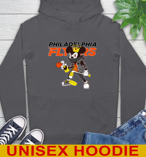 Philadelphia Flyers NHL Hockey Mickey Peace Sign Sports Hoodie 7