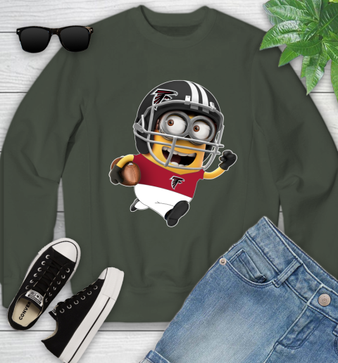 NFL Atlanta Falcons Minions Disney Football Sports Youth Sweatshirt 10