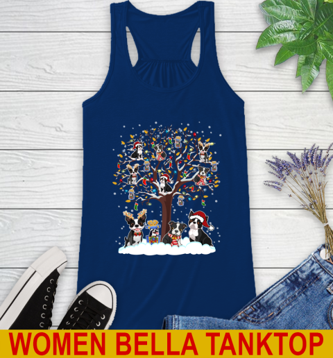 Boston terrier dog pet lover light christmas tree shirt 43