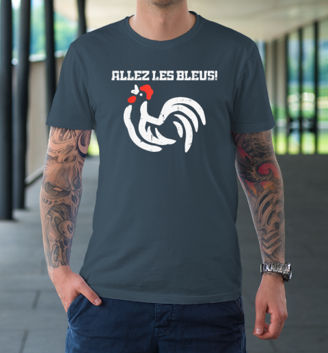 France Allez Les Bleus French Rooster Soccer T-Shirt 4