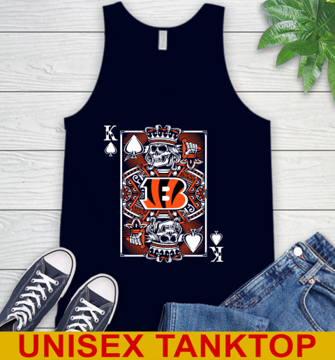 Cincinnati Bengals NFL Football The King Of Spades Death Cards Shirt Tank Top 2