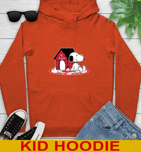 MLB Baseball Boston Red Sox Snoopy The Peanuts Movie Shirt Youth Hoodie 6 MLB Baseball Boston Red Sox Snoopy The Peanuts Movie Shirt Youth Hoodie - Image 6
