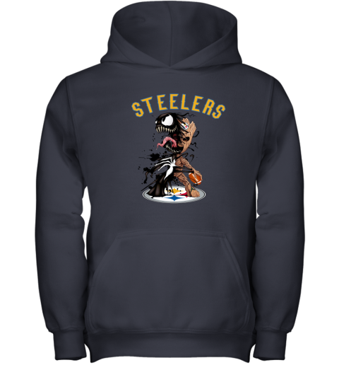 Pittsburgh Steelers Hoodies 3D Venom Pullover Hoodies