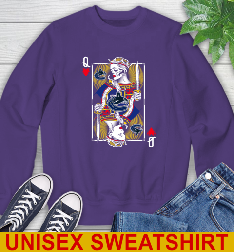 Queen of sales hearts card sweatshirt