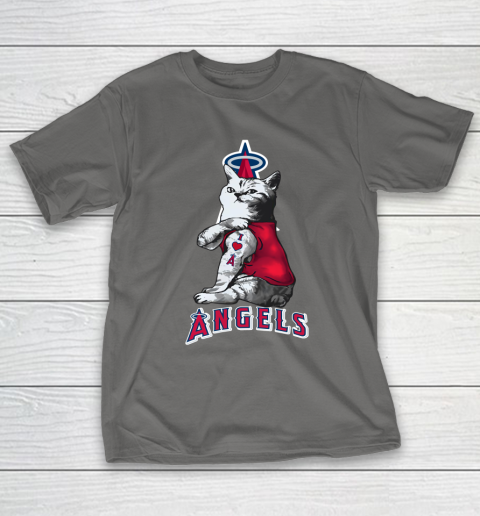 MLB Baseball My Cat Loves Los Angeles Angels T-Shirt 8