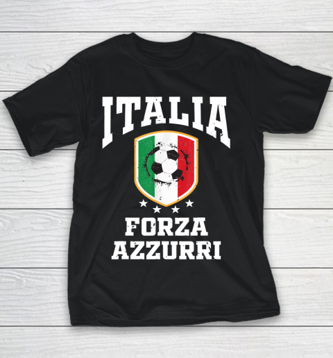 Forza Azzurri Jersey Football 2021 2020 National Team Italia Youth T-Shirt