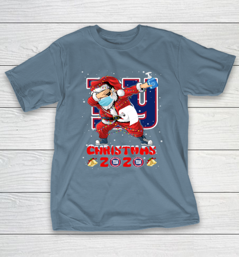 New York Giants Funny Santa Claus Dabbing Christmas 2020 NFL T-Shirt 6