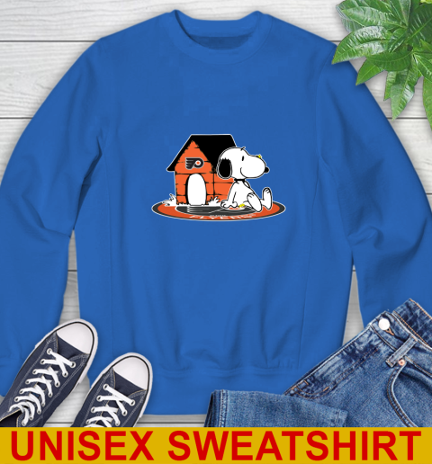 NHL Hockey Philadelphia Flyers Snoopy The Peanuts Movie Shirt Sweatshirt 9