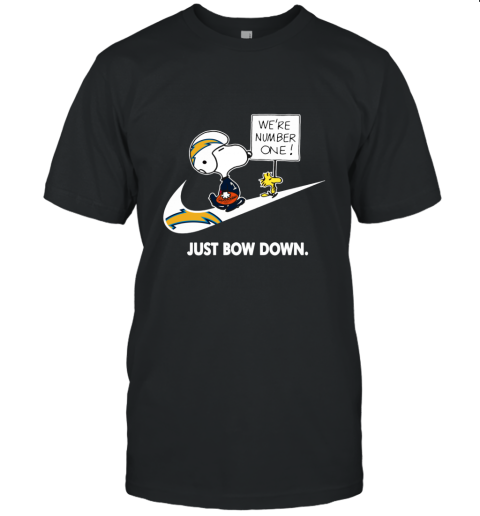 nfl Los Angeles Chargers Are Number One – nike Just Bow Down Snoopy
