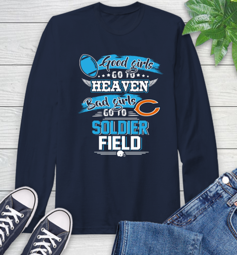 Chicago Bears NFL Bad Girls Go To Soldier Field Shirt Long Sleeve T-Shirt 3