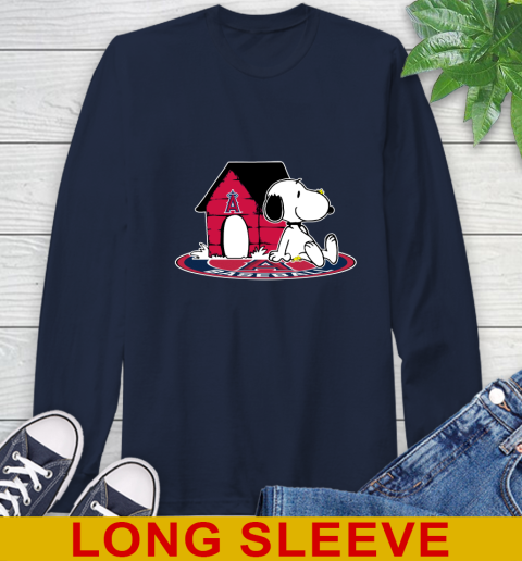 MLB Baseball Los Angeles Angels Snoopy The Peanuts Movie Shirt Long Sleeve T-Shirt 4