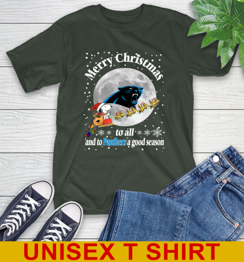 Carolina Panthers Merry Christmas To All And To Panthers A Good Season NFL Football Sports T-Shirt 6