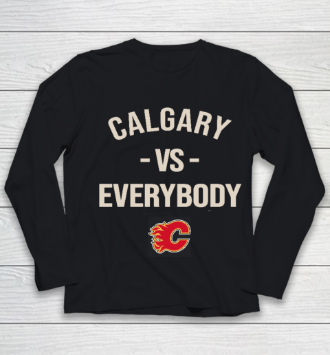 Calgary Flames Vs Everybody Youth Long Sleeve