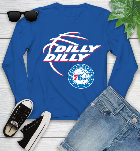 NBA Philadelphia 76ers Dilly Dilly Basketball Sports Youth Long Sleeve 9