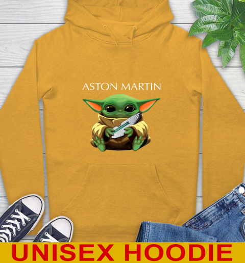 Star Wars Baby Yoda Hugs Aston Martin Car Shirt 14