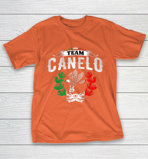 Funny Team Canelos Mexico Alvarez Flag Aguila Tricolor box T-Shirt 4