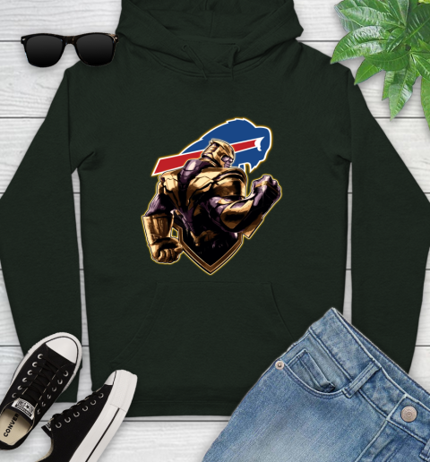 NFL Thanos Avengers Endgame Football Sports Buffalo Bills Youth Hoodie 13