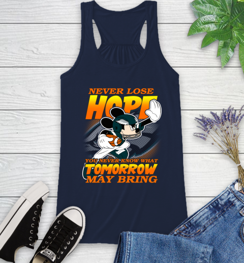 Philadelphia Eagles NFL Football Mickey Disney Never Lose Hope Racerback Tank 10