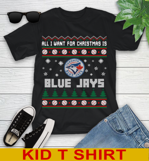 MLB All I Want For Christmas Is Toronto Blue Jays Baseball Sports 97