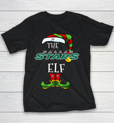 Dallas Stars Christmas ELF Funny NHL Youth T-Shirt