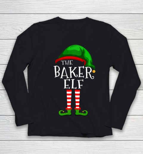 Baker Elf Family Matching Group Christmas Gift Funny Youth Long Sleeve