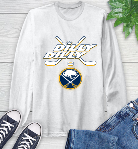 NHL Buffalo Sabres Dilly Dilly Hockey Sports Long Sleeve T-Shirt
