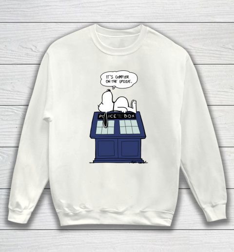 Doctor Who Shirt Snoopy Comfier On The Upside Sweatshirt