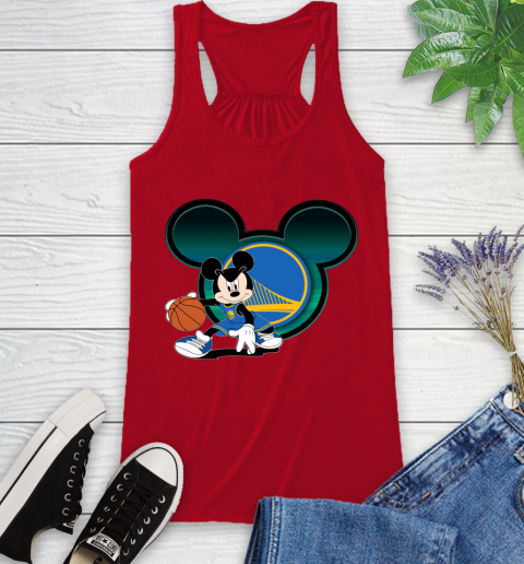 NBA Golden State Warriors Mickey Mouse Disney Basketball Racerback Tank 6