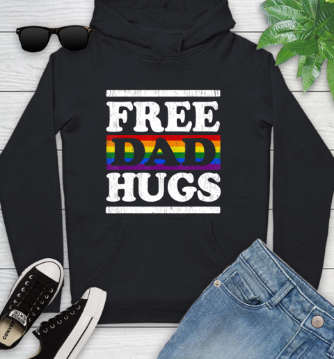 Nurse Shirt Vintage Free dad hugs rainbow Love LGBT Gay lesbian pride T Shirt Youth Hoodie