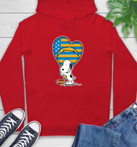 San Diego Chargers NFL Football The Peanuts Movie Adorable Snoopy Hoodie 10