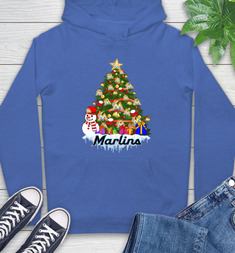 Miami Marlins Merry Christmas MLB Baseball Sports Hoodie 9