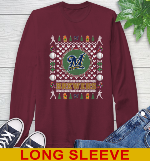 Milwaukee Brewers Merry Christmas MLB Baseball Loyal Fan Long Sleeve T-Shirt 7