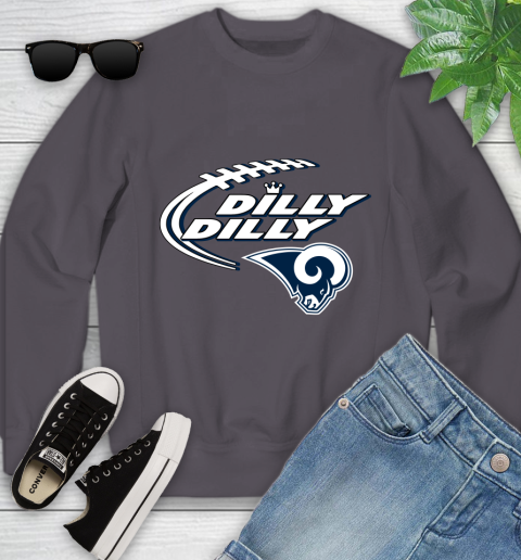 NFL Los Angeles Rams Dilly Dilly Football Sports Youth Sweatshirt 6