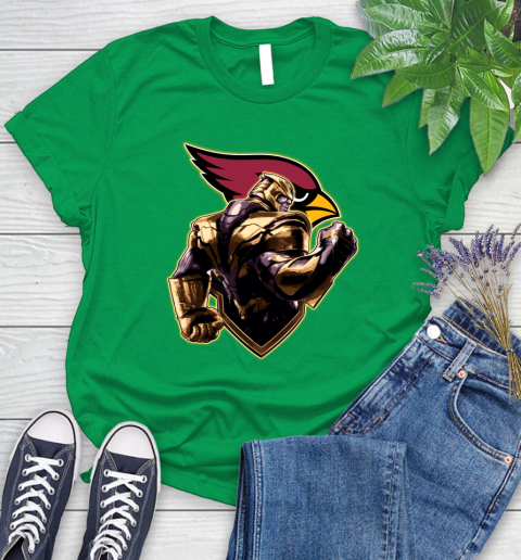 NFL Thanos Avengers Endgame Football Sports Arizona Cardinals Women's T-Shirt 6