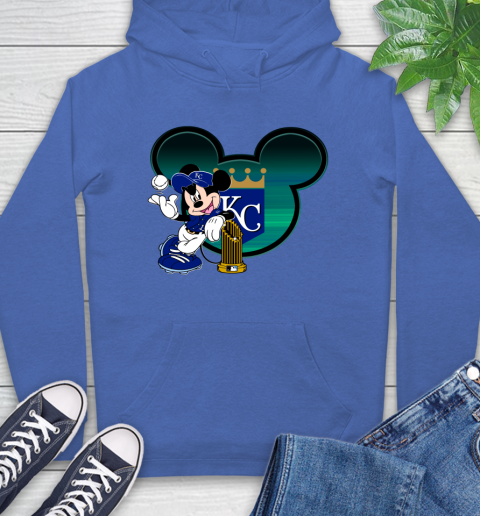 MLB Kansas City Royals The Commissioner's Trophy Mickey Mouse Disney Hoodie 9