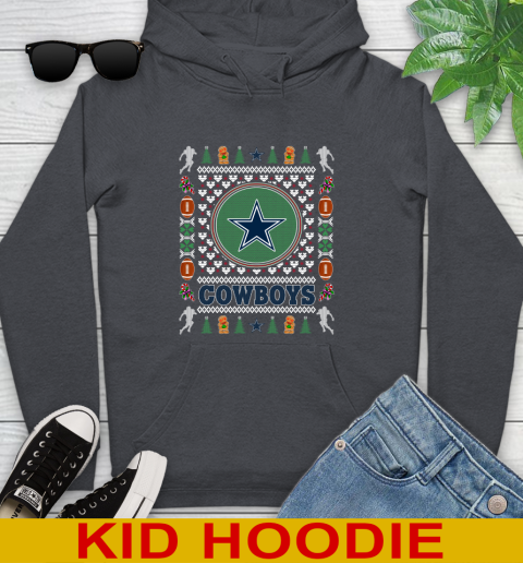 Dallas Cowboys Merry Christmas NFL Football Loyal Fan Youth Hoodie 9
