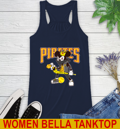 Pittsburgh Pirates MLB Baseball Mickey Peace Sign Sports Racerback Tank 12 Pittsburgh Pirates MLB Baseball Mickey Peace Sign Sports Racerback Tank - Image 12