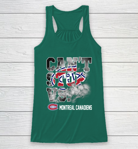 NHL Montreal Canadiens Hockey Can't Stop Vs Racerback Tank 5